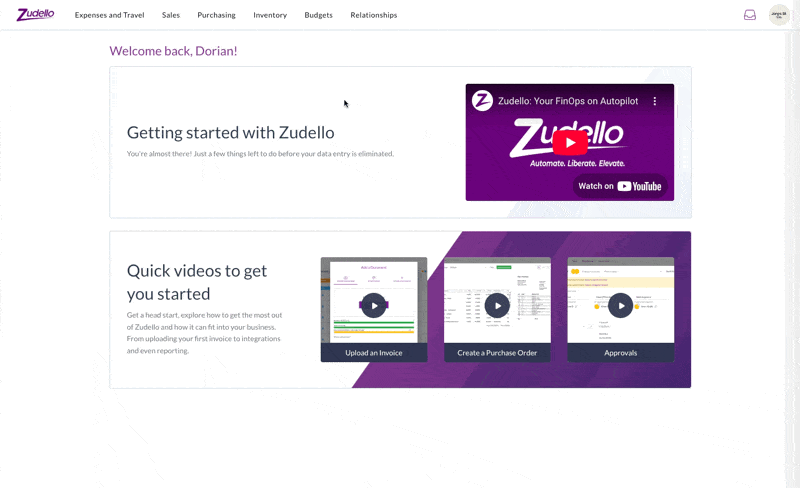 Open sales module